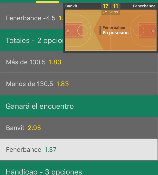 multitips2's tweet image. 🔴🔴🔴🔴🔴LIVE
Fenerbahce líder de la liga juega contra el colista por lo tanto no debería de haber sorpresas estamos atentos al live para poder cerrar.