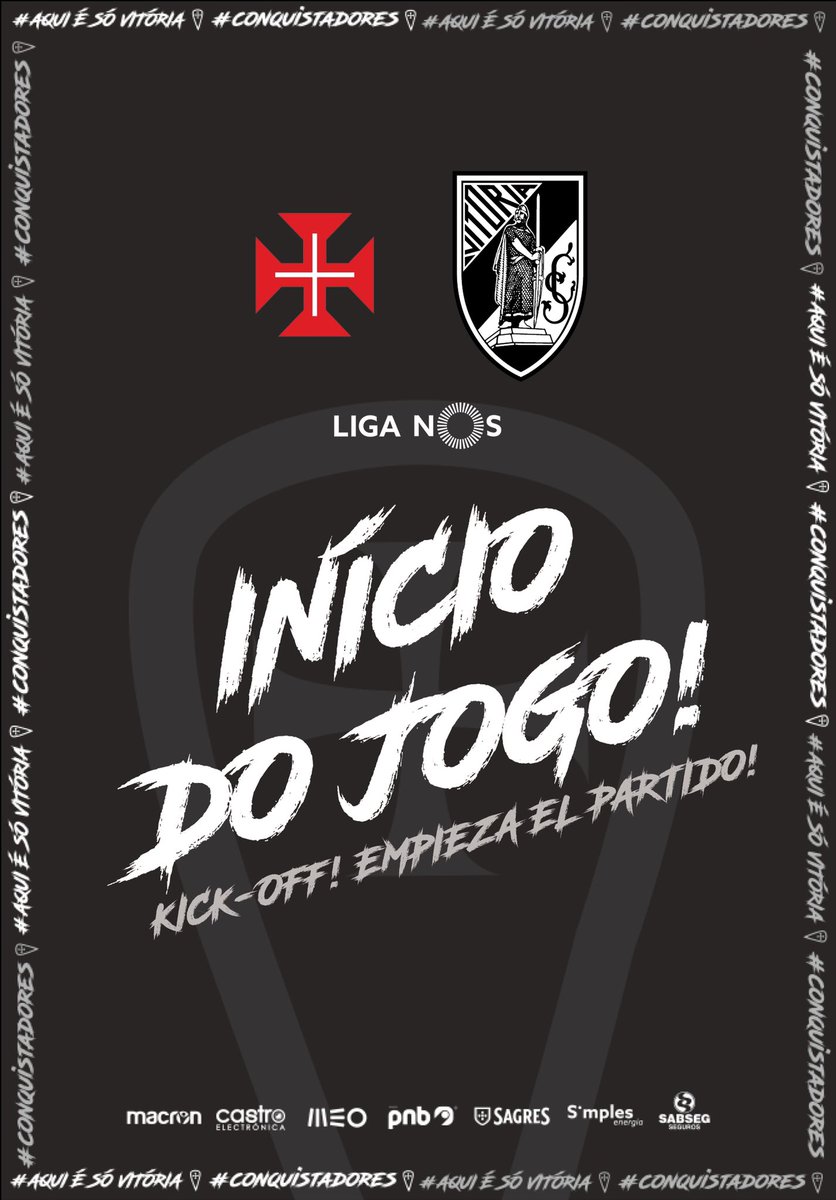 VitoriaSC1922's tweet photo. ⚔ Vamos Vitória!

#AquiÉSóVitória #Conquistadores #BELxVSC #LigaNOS https://t.co/xm819H3esC
