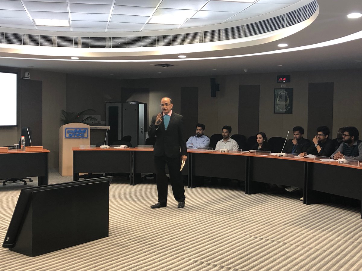 nsbnoida's tweet photo. Guest lecture by COO &amp; Executive Director of The TATA Power Company Limited - Mr. Ashok Sethi.
Lecture on "LEADERSHIP FOR TOMORROW"
#leadership #future #leadershipinmanufacturing #nsbnoida #energymanagement #ntpc https://t.co/UtmOwnG79X