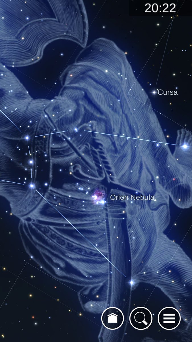 CAGaidhane's tweet image. The Orion Nebula lies in south of Orion&apos;s Belt in the constellation of Orion. Such a beauty #astronomy #astrology #starchartapp #NASA_App