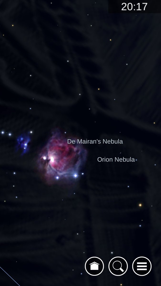 CAGaidhane's tweet image. The Orion Nebula lies in south of Orion&apos;s Belt in the constellation of Orion. Such a beauty #astronomy #astrology #starchartapp #NASA_App