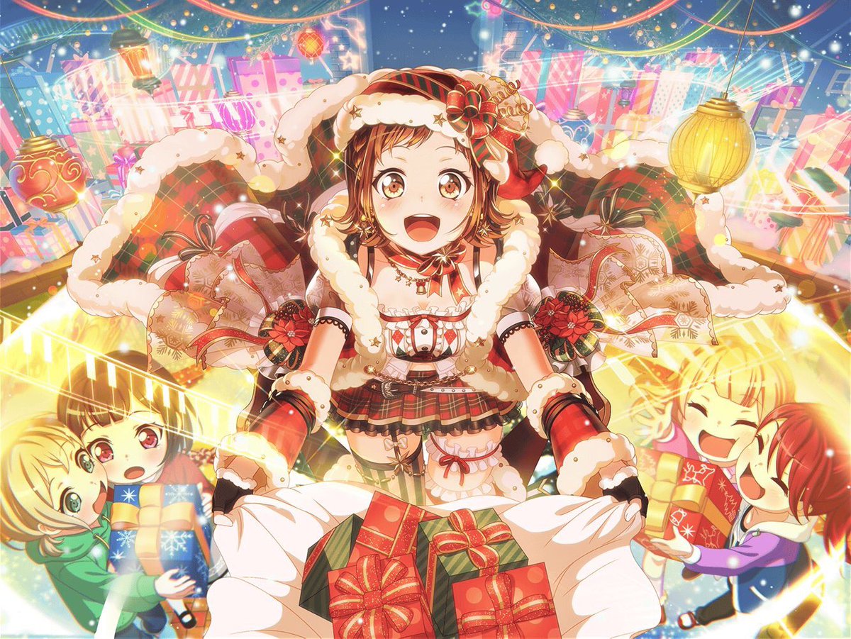 Tsugumi hazawa cards. Bang dream girls band party ushigome rimi. бандори новогодние карточки. новогодние арты bang dream. новый год семья.