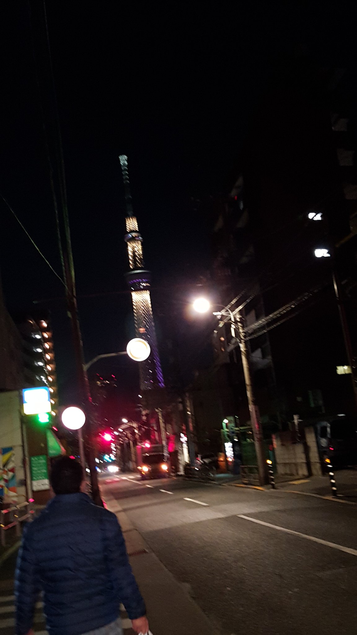 三村マサカズ 実家に帰りました 墨田区に 前を歩くのは 53才の兄 そして スカイツリー 19年正月