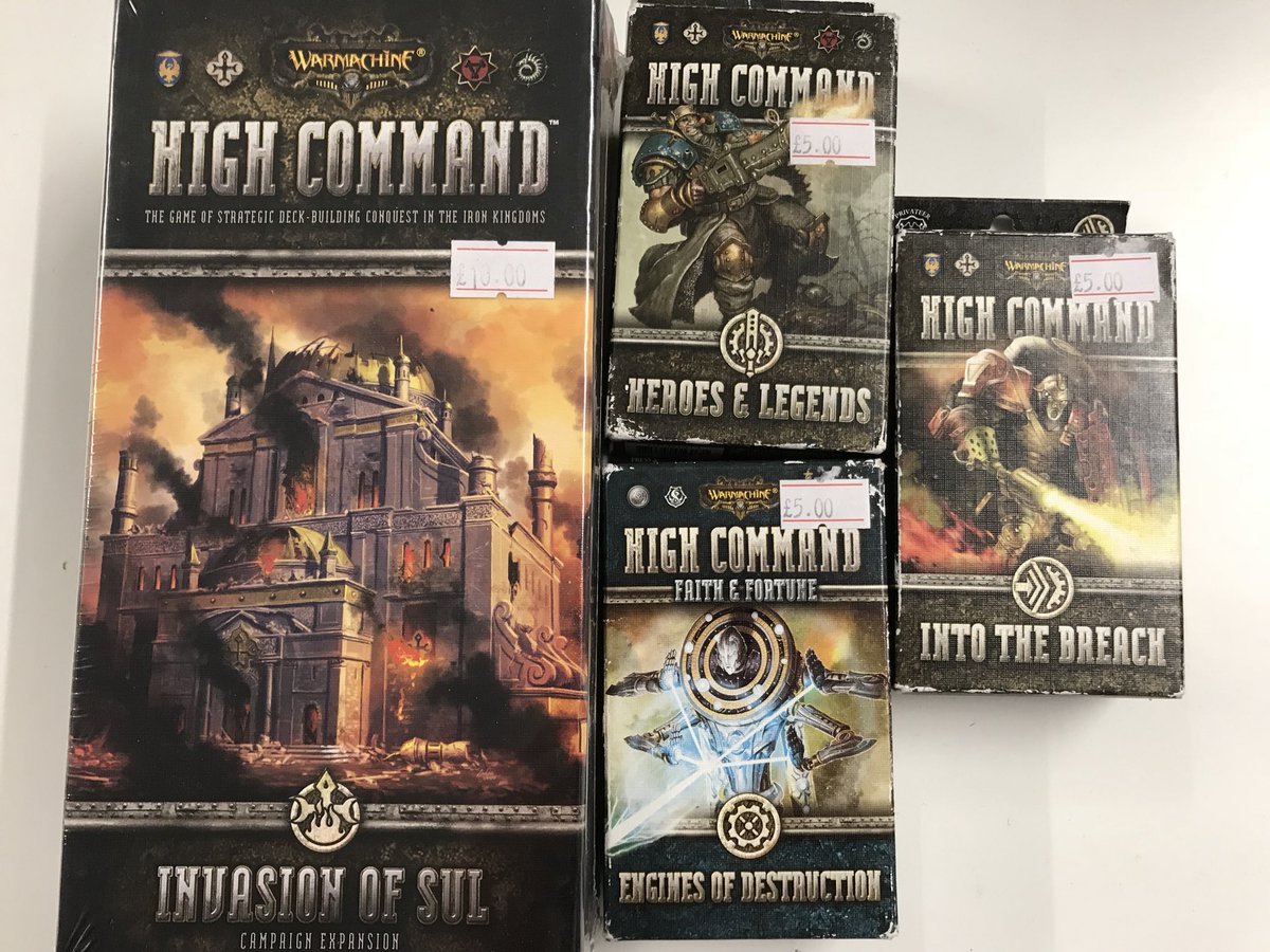 MightyLGames's tweet photo. MAKE US AN OFFER
We have this set of Warmachine High Command card game items.
Make us an offer over £30 and the highest offer by 6pm today (6.1.19) will secure the bundle.
We’ll post this free in the UK.
We will contact the highest bidder to arrange payment.
#warmachine #card https://t.co/Hbcmiaviub