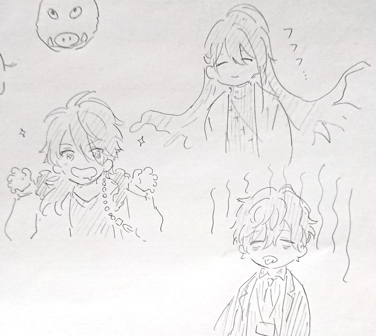 今日はじめてヒプ………クを描きました。絵柄的にむずかしいものがあると感じたのでもう描けないです。(絵日記) 