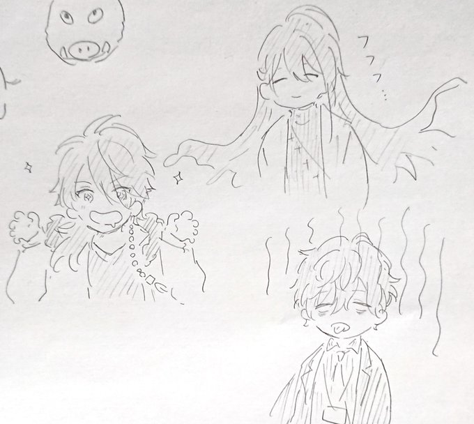 今日はじめてヒプ………クを描きました。絵柄的にむずかしいものがあると感じたのでもう描けないです。(絵日記) 