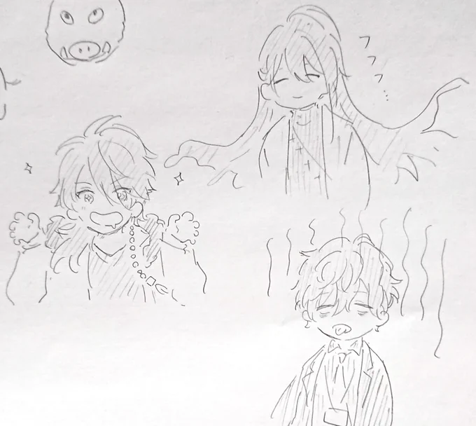 今日はじめてヒプ………クを描きました。絵柄的にむずかしいものがあると感じたのでもう描けないです。(絵日記) 