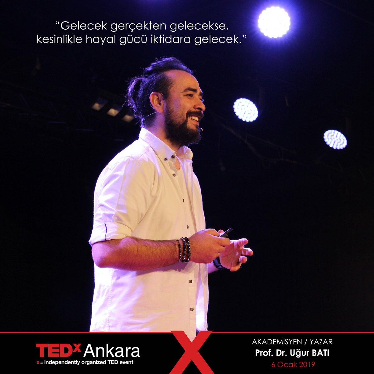 “Gelecek gerçekten gelecekse, kesinlikle hayal gücü iktidara gelecek.”
#TEDxAnkara #CikisYolu #WayOut <a href="/TEDx/">TEDx</a>