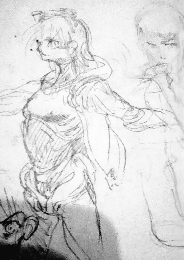 落書き左がアンドロイドで右がいつもの 