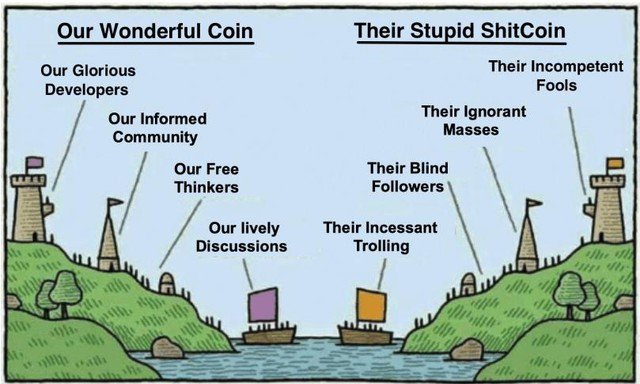 cryptogazing's tweet photo. The tribes of cryptocurrency 😂 Stop investing into shitcoins - be smart - know more than just bitcoin by using our amazing Cryptogazing app! #cryptogazing #crypto #bitcoin #cryptocurrency #shitcoin #investing #blockchain #invest #investment #bitcoininvesting #cryptocurrencies https://t.co/atC87z7jpS