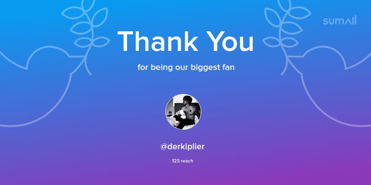 Our biggest fans this week: <a href="/derkiplier/">♢Dark Fischbach♢ (super busy)</a>. Thank you! via sumall.com/thankyou?utm_s…