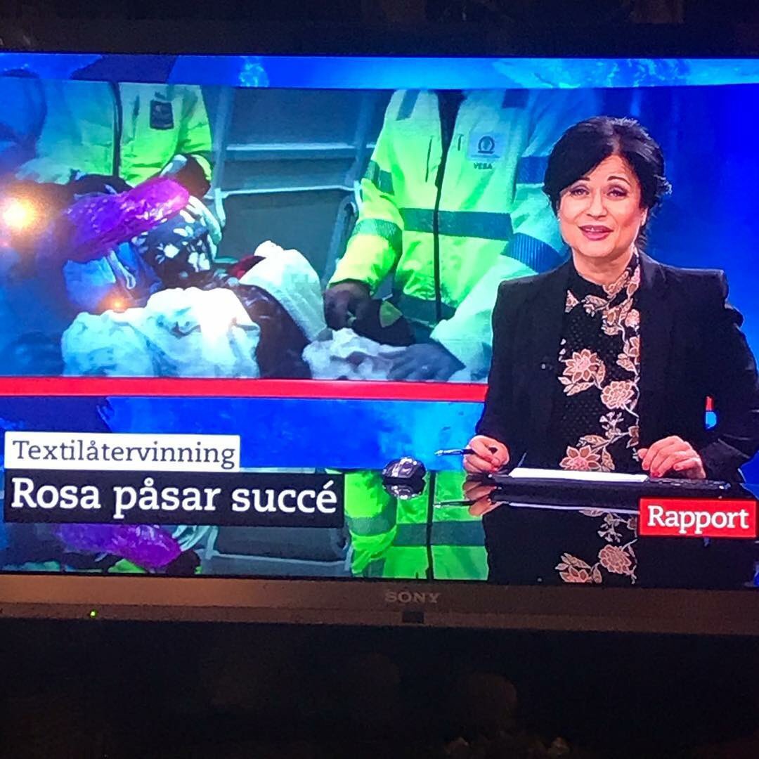kdir_etuna's tweet photo. Bra reportage i SVT Rapport om rosa påsar och textilåtervinning. Eskilstuna när vi är som bäst. https://t.co/rBtVx8or88