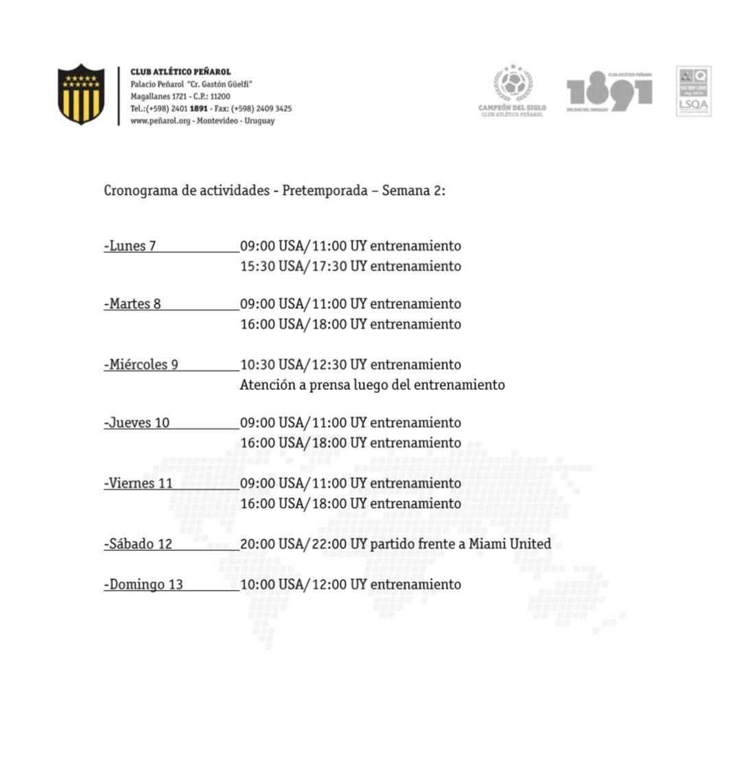 Cronograma de actividades