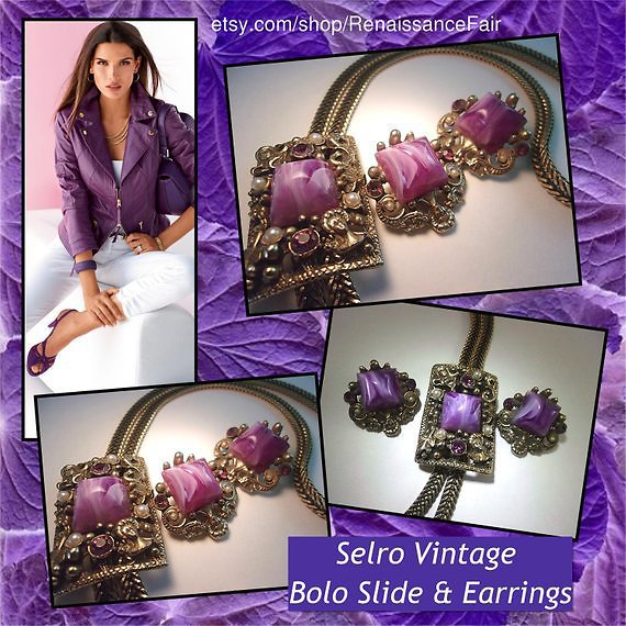 renaissancefai's tweet photo. https://t.co/rBVCONfPby
#jewelryset #vintage #necklace #earrings #selro #purple #lariat #necklaceslide #snakechain #freeform #cabochons #boloslide https://t.co/oR3wZJVcNC