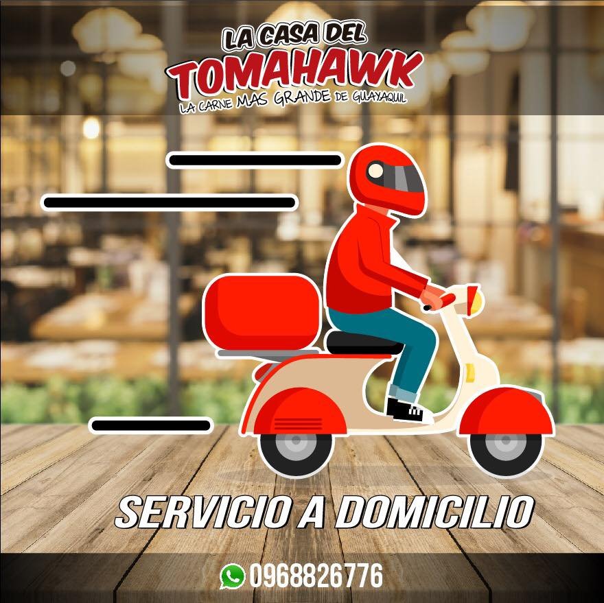 TomahawkEc's tweet photo. Tu #SaborAloGrande llega a la puerta de tu domicilio con solo una llamada.
Todo nuestro #NuevoMenú al alcance de tu teléfono. Llámanos al 0968826776. 👉🏻Atendemos a domicilio todos los días de 12h30 a 21h00.
Llama hoy y disfruta tu Sabor #AloGrande. #TomahawkEc #SomosTomahawk https://t.co/cTSYsvb2gZ