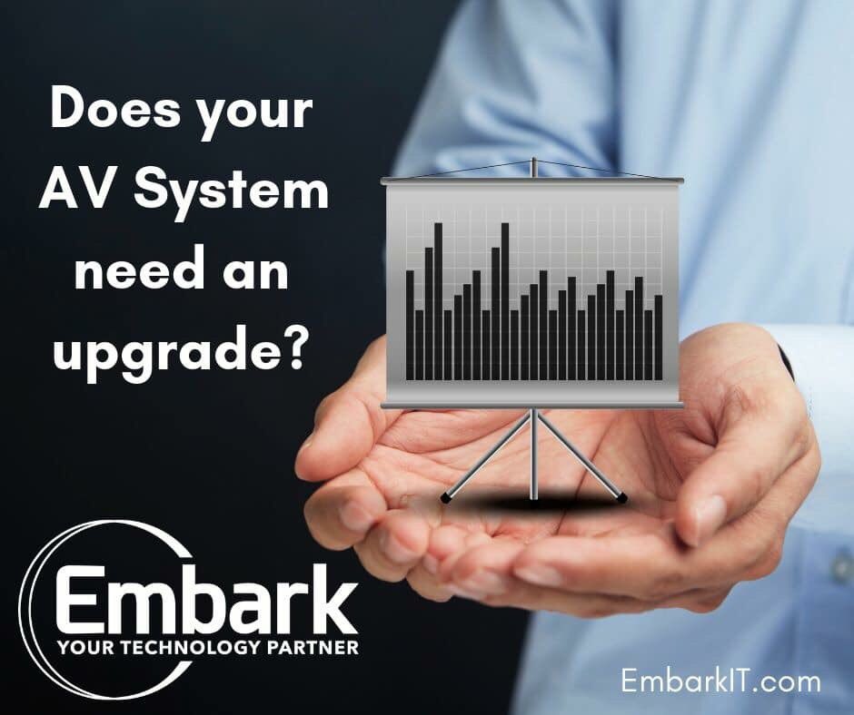 EmbarkIT's tweet image. Is your office AV system needing a boost?  Its time to get your custom audio and video solution from Embark IT.  #AVSolutions #EmbarkIT