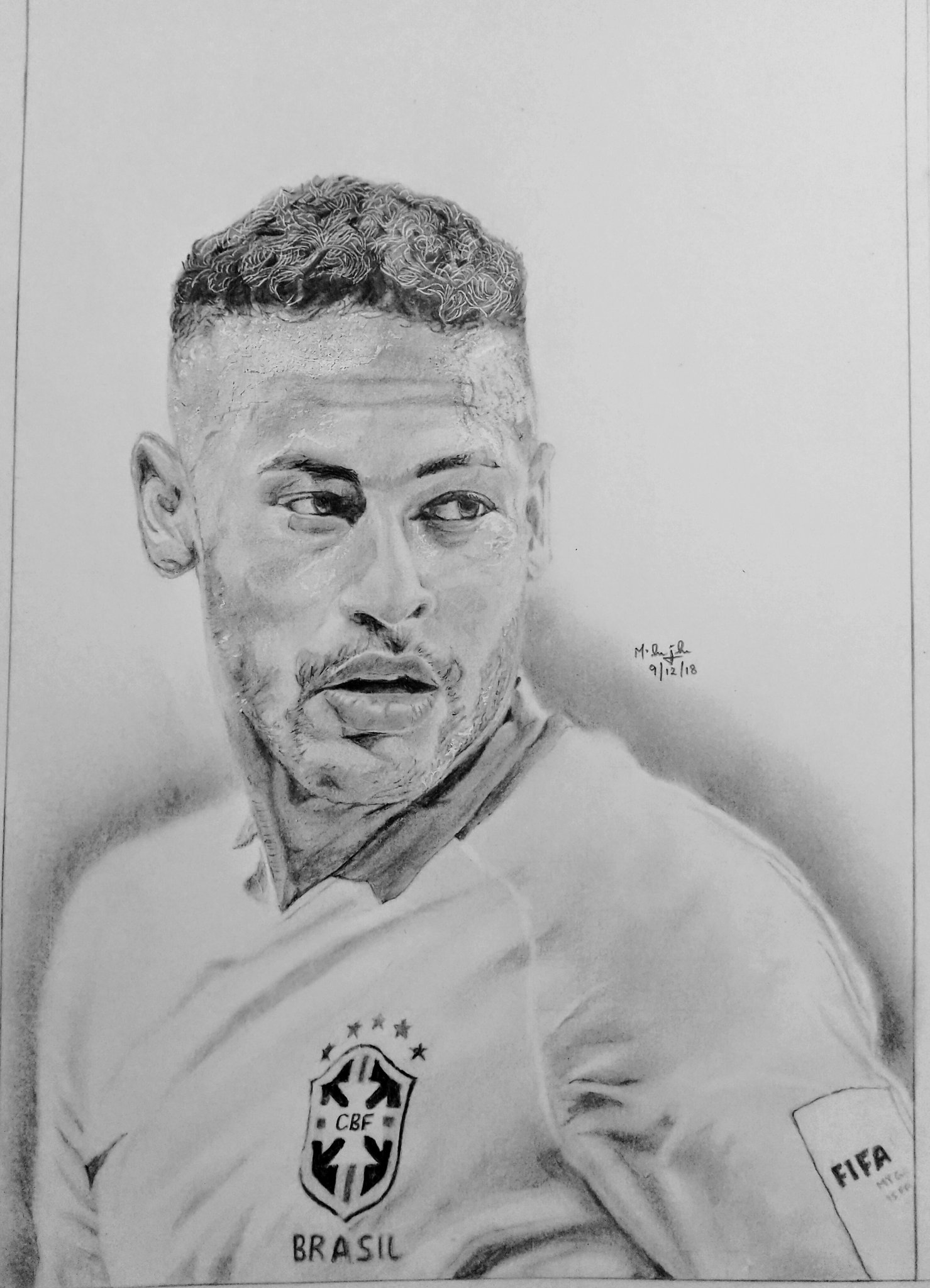 Neymar Jr drawing by cReAtivEiVaN on DeviantArt