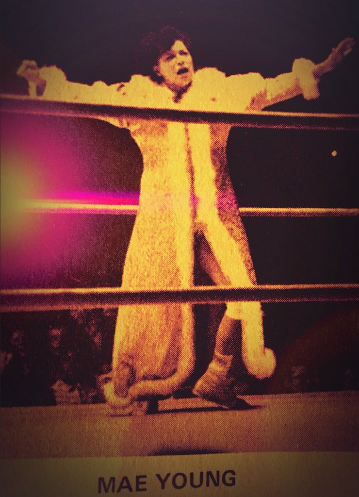 <a href="/PeachOmania/">Shane Peacher</a> <a href="/JRsBBQ/">Jim Ross</a> That is how tough mae was but she still had the grace not to stick it in somebody’s mouth and call it wrestling