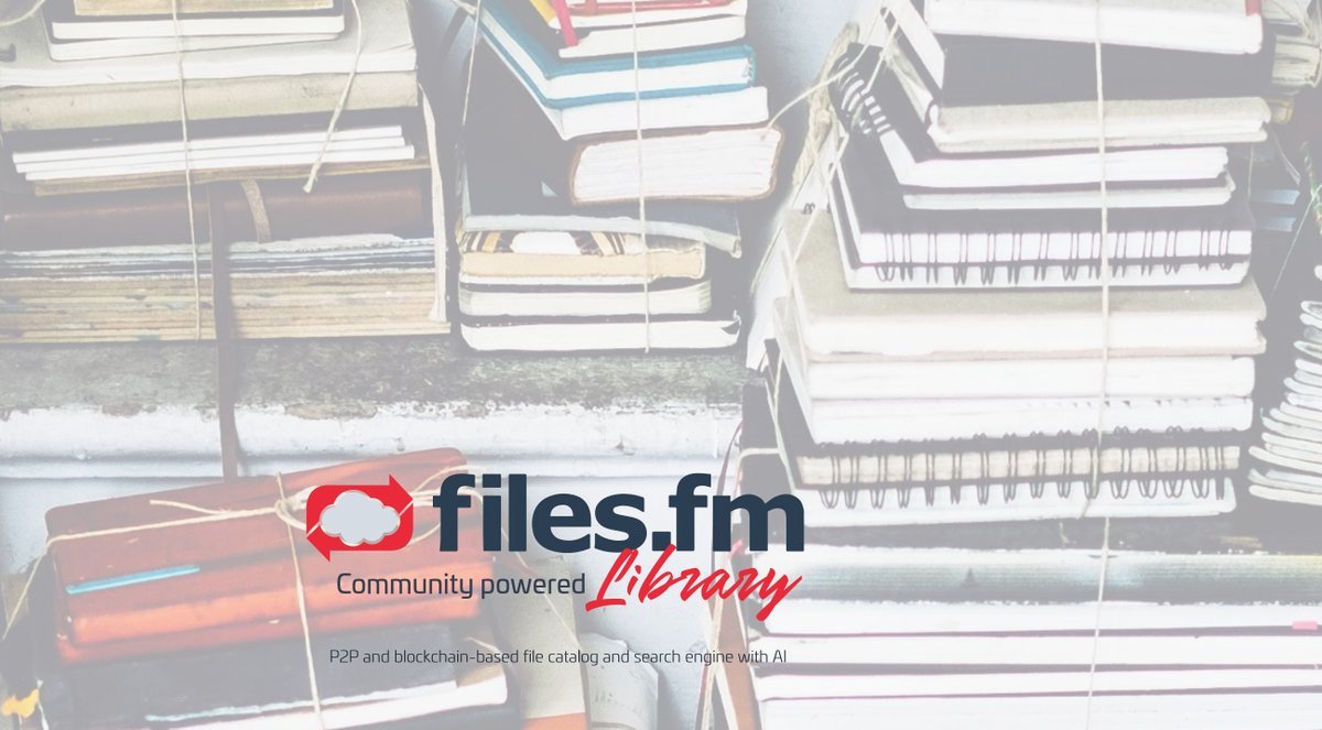 biconnections's tweet image. Files.fm  Library is an enormous project to open a community-powered library where everyone can upload their files and share them with public for free or for compensation - depending on the type of file and users’ wishes. #FilesfmLibrary #crowdfunding #blockchain