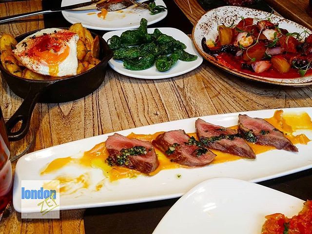 LondonZef's tweet photo. @caminolondon provides a fantastic tapas selection. .
.
.
From top left:
- Tortilla de patatas
- Padrón peppers
- Octopus
- Presa Ibérica (served pink...the absolute star of the show)
.
.
.
#londonfoodie #londonlife #londonfood #foodphotography #foodie #… https://t.co/mNWCZROayR https://t.co/2QiJAYGpB8