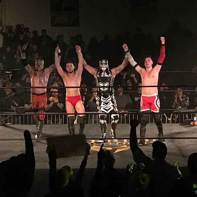 Lucha Bros vs Team White Wolf was a banger! A-Kid & Carlos Romo are going places. 💀👑🐺 . . . #WarriorWrestling #WarriorWrestling3 #PentaEl0M #PentagonJr #ZeroMiedo #Fenix #ReyFenix #LuchaBros #AKid #CarlosRomo #TeamWhiteWolf bit.ly/2CSQTMo