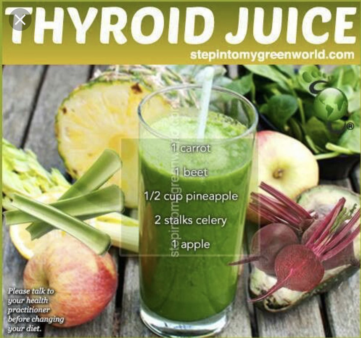Thyroid Juice  
#healthybody  #healthymind #juiceforhealth #healthylifestyle
#healthyspirt  #healthylifestyle #cleaneating #healthyysoul