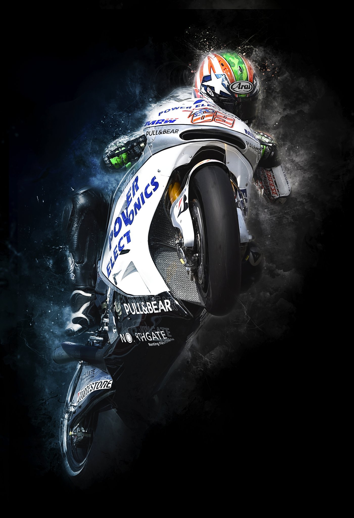 Philveitch Latest Nicky Hayden Digital Artwork Nickyhayden Motogp Aspar 69 T Co S10p1k64k2 Twitter