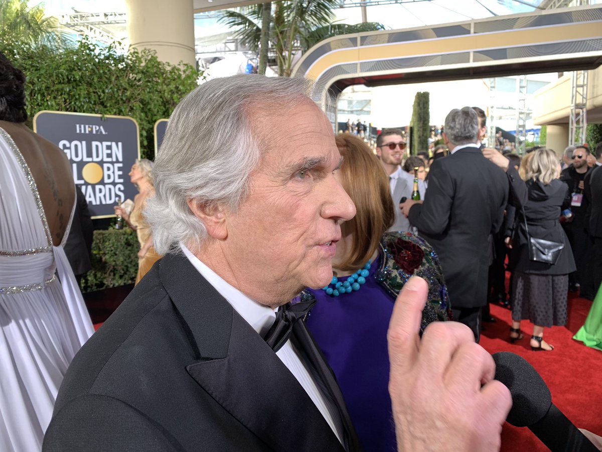 Henry Winkler arrives #goldenglobes