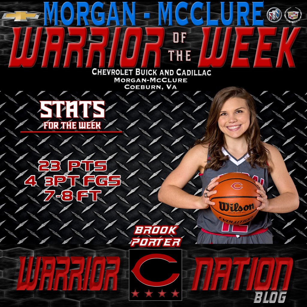 WarriorNatnBLOG's tweet photo. Morgan-McClure Warrior of the Week: Dec 10 – Dec 15! https://t.co/oxRzgjAXlz https://t.co/YKlyx26Dky
