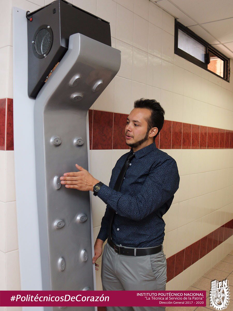 IPN_MX's tweet photo. #ProyectoIPN Secador corporal para disminuir uso de toallas. Esta innovación podrá implementarse en hoteles, albercas, gimnasios y en el baño de los hogares como la hace su inventor. Conócelo ⬇️ https://t.co/dtr1c2Lgei https://t.co/3UhGskvkvW