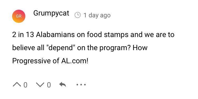Alacomments's tweet image. #Alabama #aldotcomments #aldotcom #FoodStamps #snap #ShutdownStories #TrumpsShutdown #TrumpShutdownStories #GovernmentShutdown