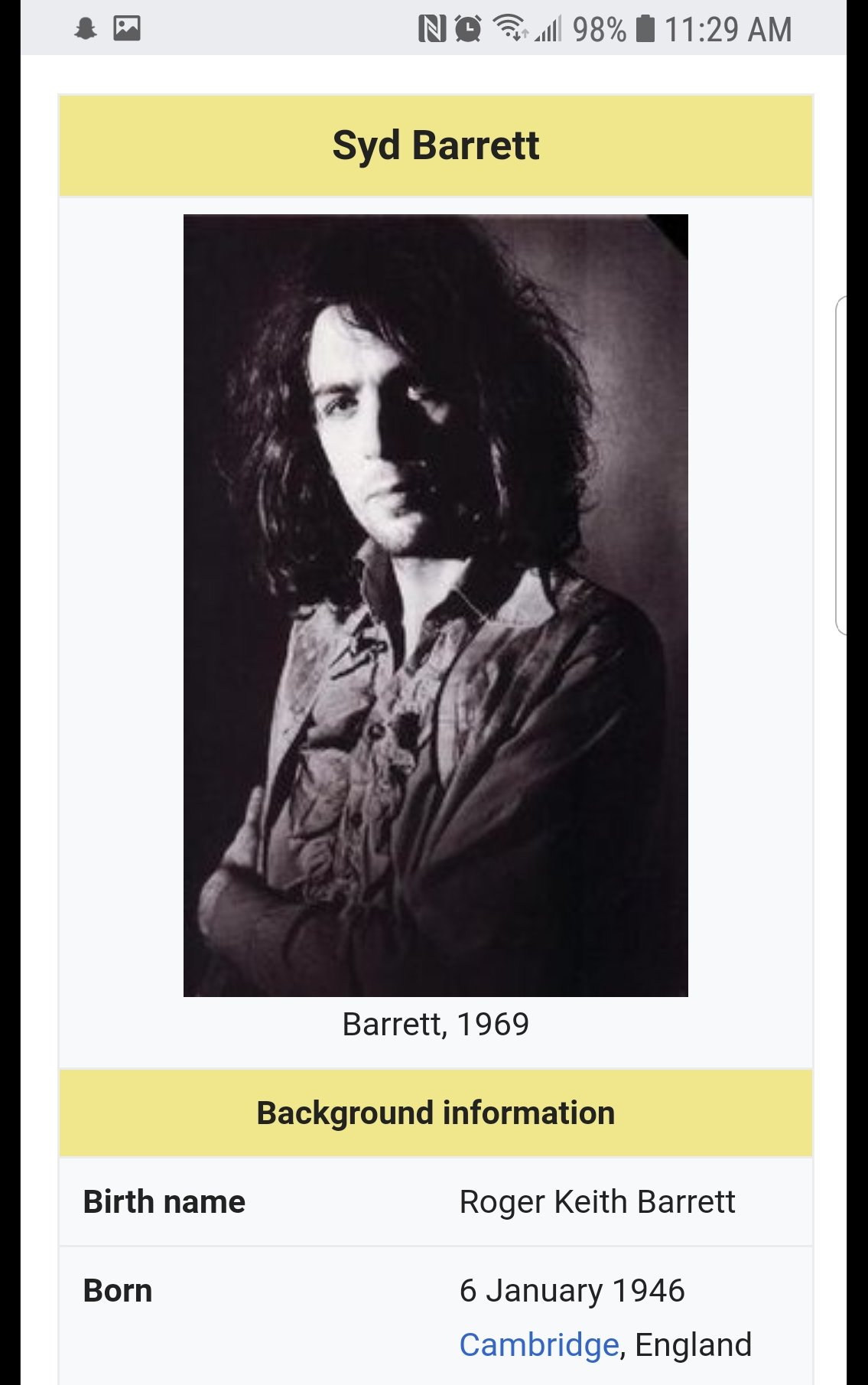 Fuck everyone else happy birthday syd barrett 