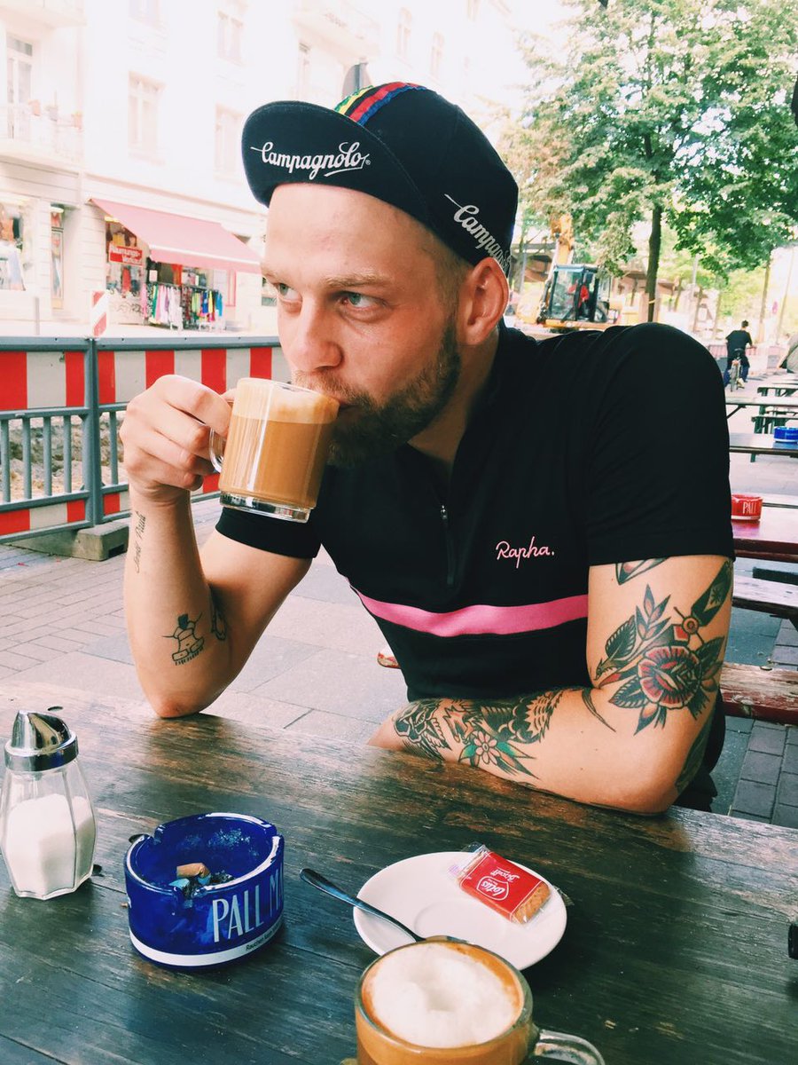 __mc1r's tweet photo. i miss those days when ride the bike and had a coffee with this cutie in our hood. ☕️💯 #cycling #coffeeride #raphacycling https://t.co/M1mIfeATnw