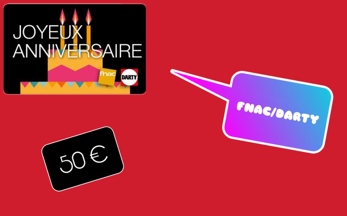 Concours1days1's tweet photo. 🎁Un nouveau concour aujourd'hui 🎁

Un une carte cadeau Fnac/darty a gagner

Pour participer

Follow
➡️@Concours1days1
🔁RT se tweet
Taguer un(e) ami(e)
J'irai recontacter le gagnant en DM
Tas le 09.01.2019 à 00h00

#Concours #RT https://t.co/lqgrTVHSTZ