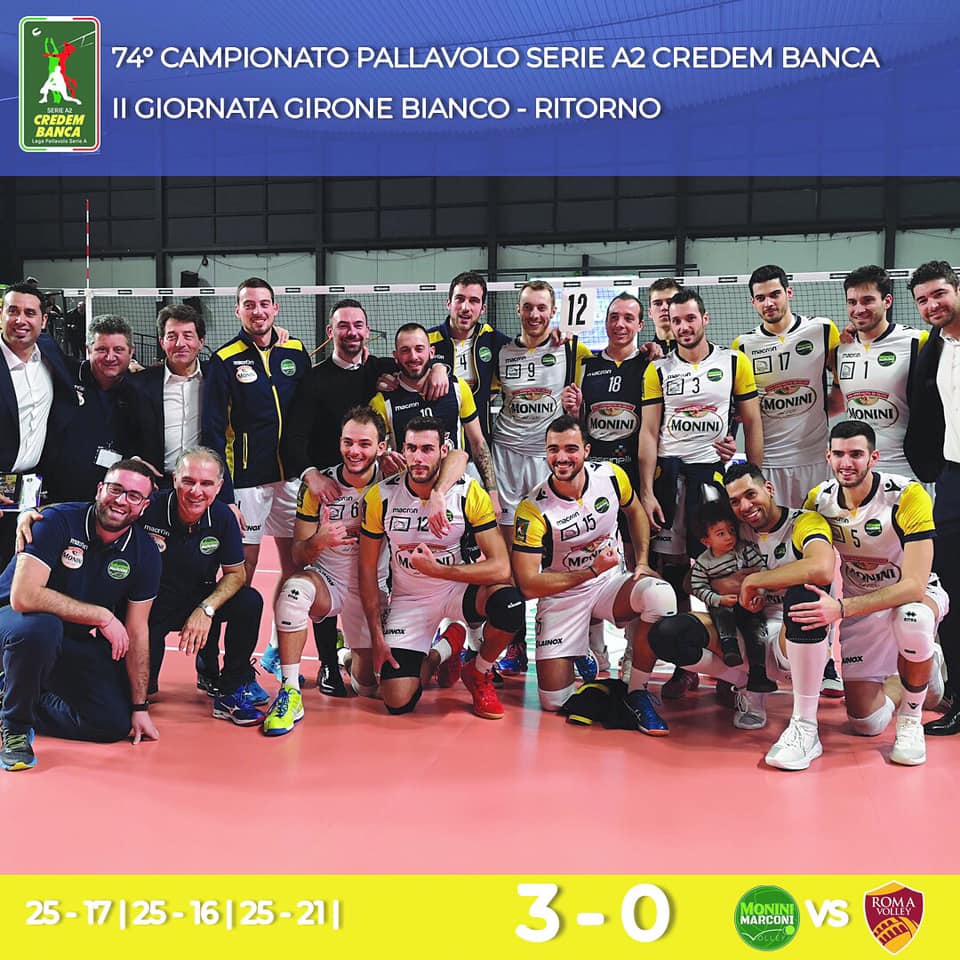 MoniniMarconi's tweet photo. La #MoniniMarconi suona la sesta sinfonia! Stesa Roma con un netto 3-0 ▶️▶️https://t.co/gFk1EOALMB
#orgogliospoletino #a2mvolley #credembanca #spoletoishere #forzagialloblu 🧡💙 https://t.co/tWrTiwO5pm