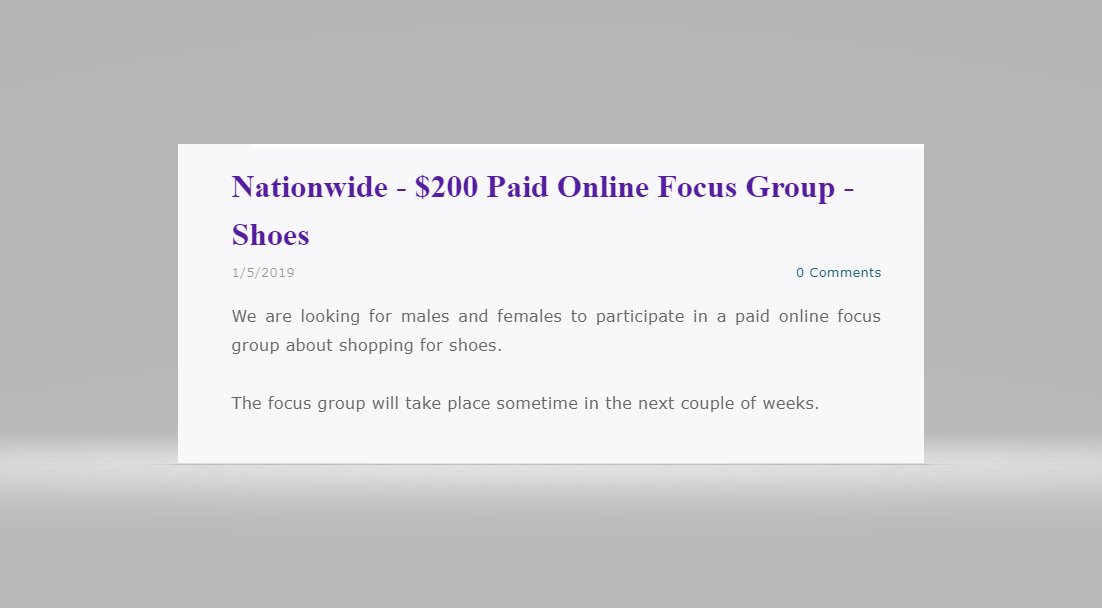 ResearchPaid's tweet photo. Nationwide - $200 Paid Online Focus Group - Shoes
https://t.co/A9Wn97ab2v 
#paidresearchstudy https://t.co/RmkoYYus4b