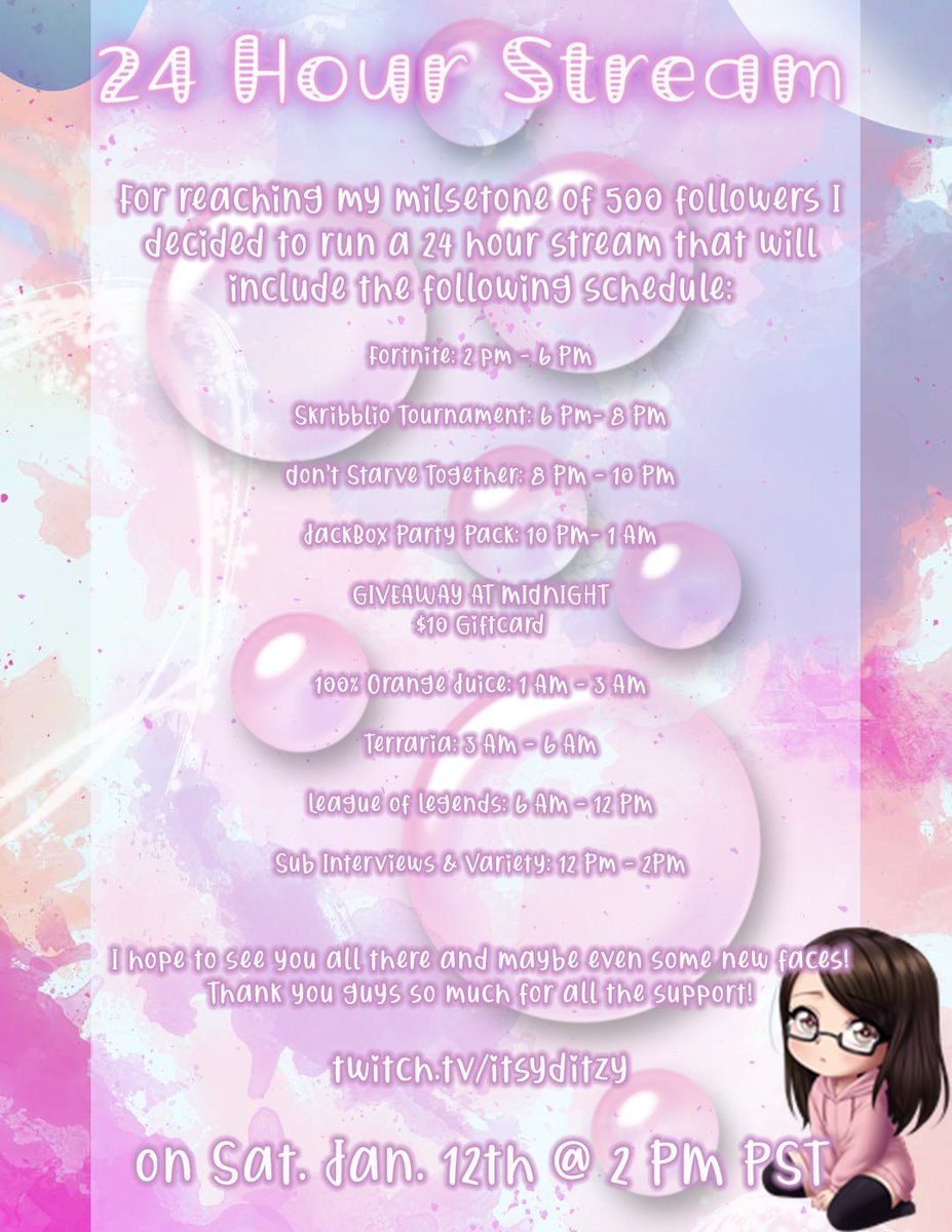 itsyditzy's tweet photo. hey gamers, hope to see you there! 🥰 https://t.co/EqRF5NDIKx