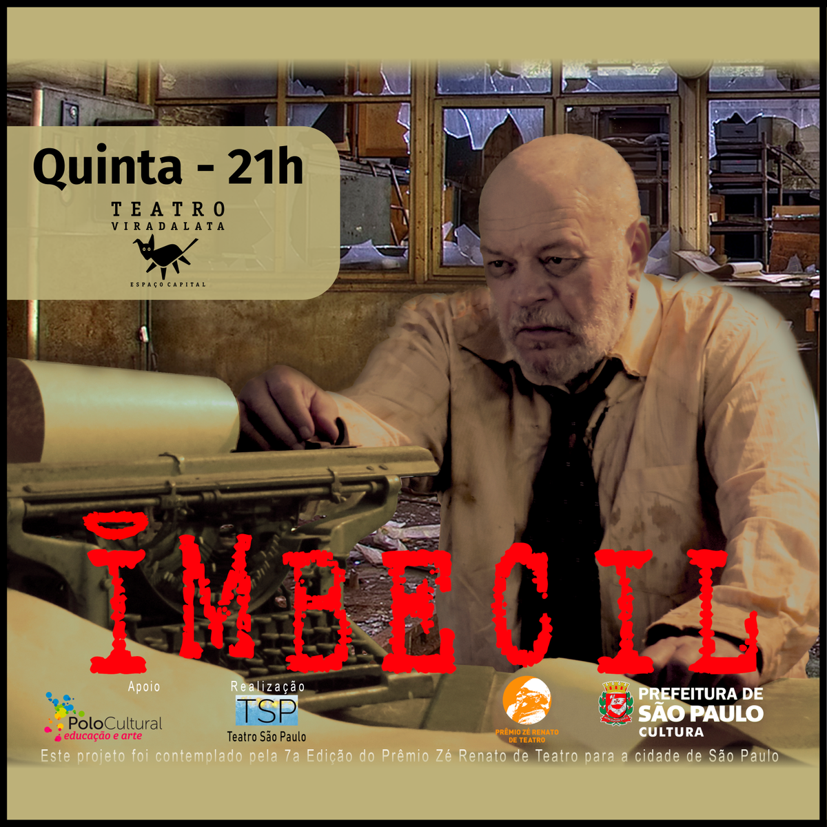 viradalata's tweet photo. Uma adaptação de l’imbecille de Luigi Pirandello, em breve no seu Teatro preferido! 🎭😍

#teatro #diversão #lazer #cultura #arte #viradalata #seviraevem #embreve #vemaí #estreia #perdizes #sumaré #pompéia #vilamadalena https://t.co/o2p9K7hg9k