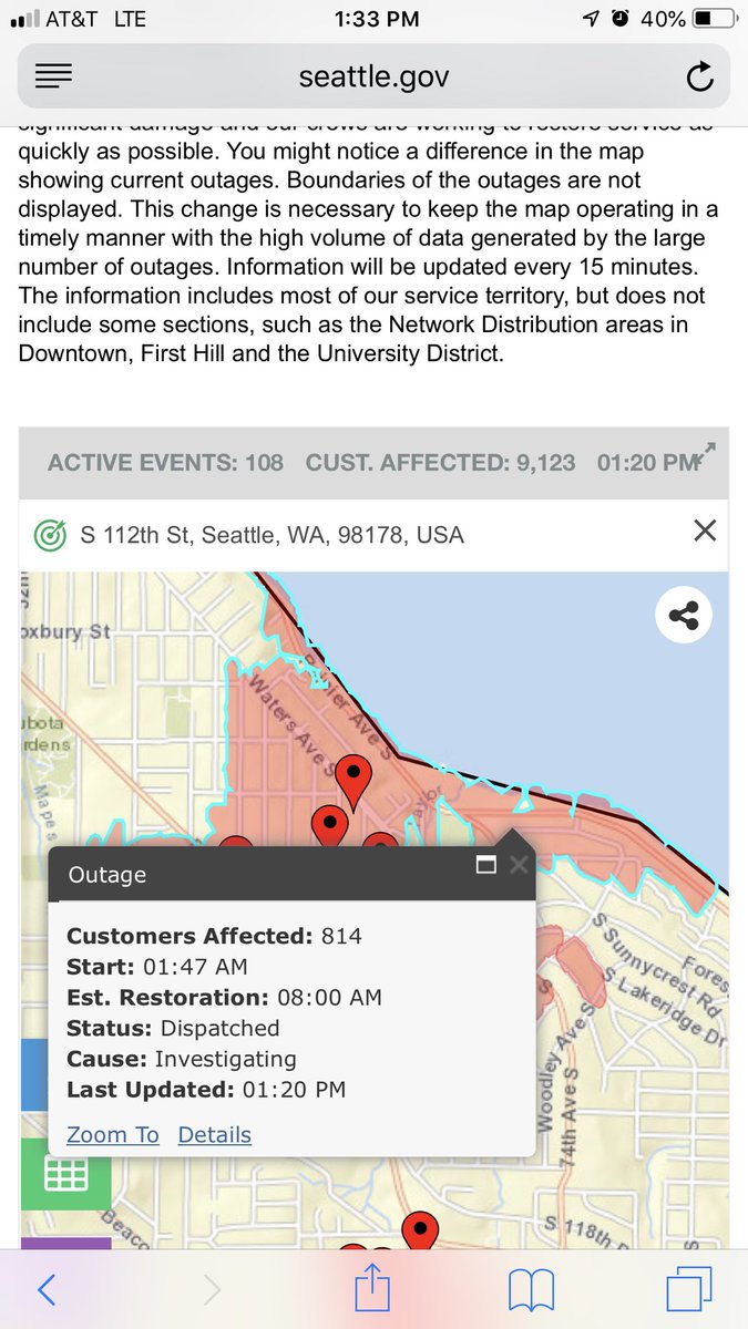 Seattle City Light On Twitter Hi Ally The Crews Encountered A Much More Complex Restoration Process Involving A New Pole The Estimated Restoration Timeframe Is Closer To 2 3 Hours Thank You So