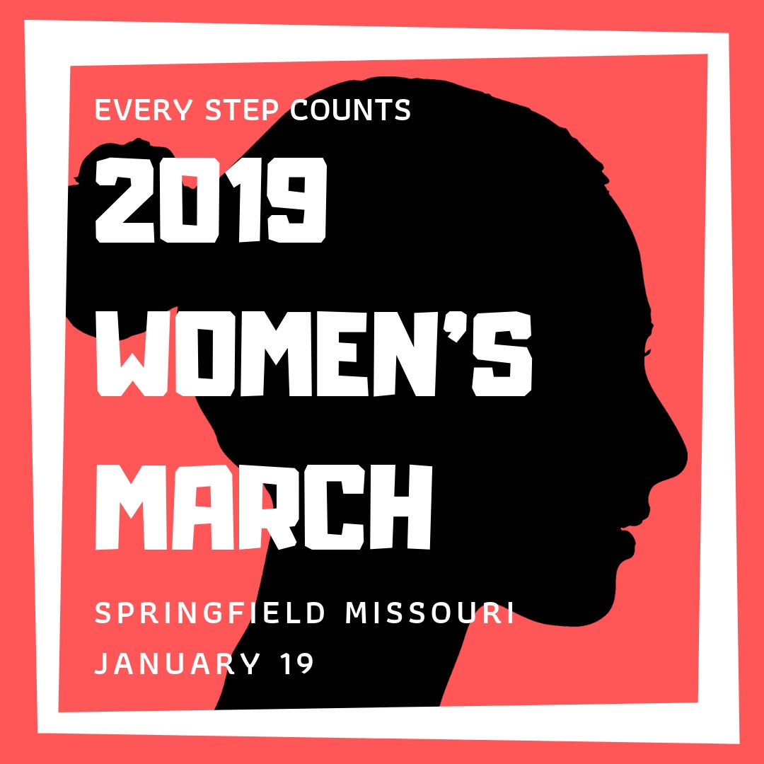 SWMO_NOW's tweet image. Are you ready to march? We're less than two weeks away from the 2019 Springfield MO Women's March! More info here: - mailchi.mp/cce681241d90/a…