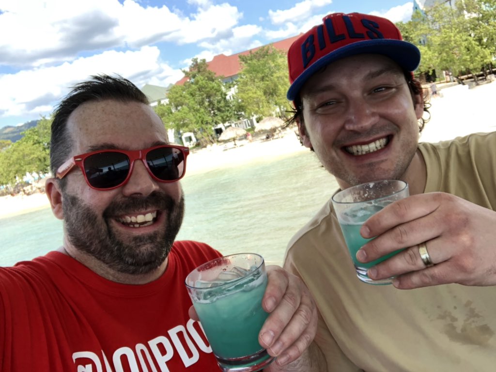Hanging with my buddy  @CurtisRadio at @SandalsResorts #SandalsSouthCoast @JACK1023ldn  #Dranks #NoSeriouslyImWorking