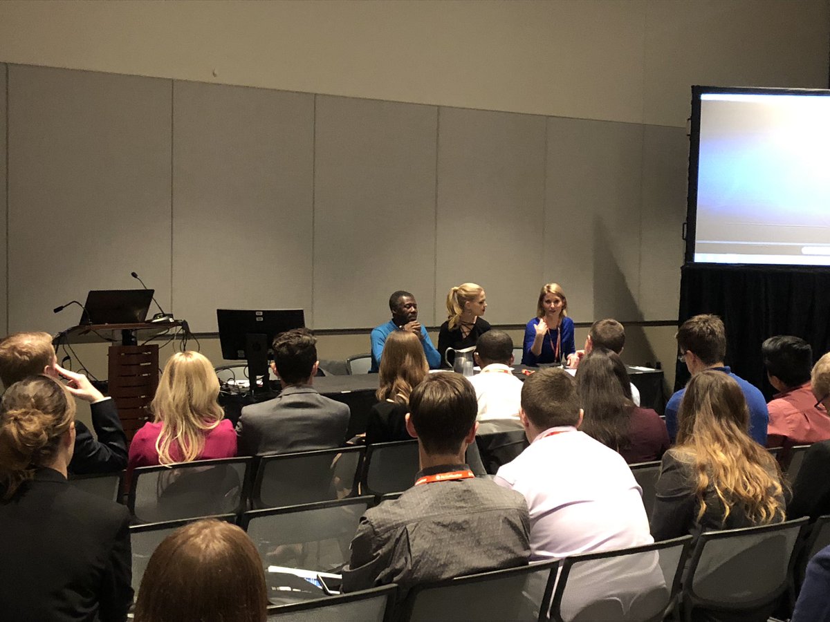 nsg794's tweet photo. A great and entertaining broadcast tape swap session ending our second day of @AMSStudentConf #ams2019 with @KerrinJeromin, @12NewsKrystle, and @WKRG #twitterlessalan! https://t.co/IHYOpftg74
