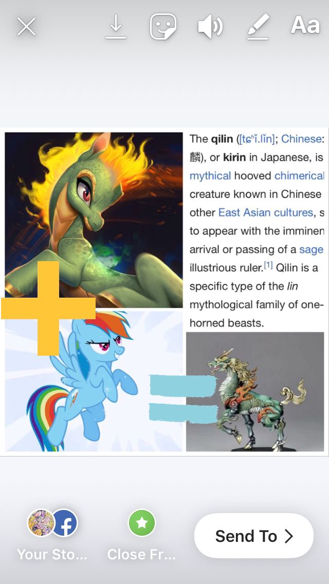 Kalecgos1138's tweet photo. At least #Hasbro does the research I didn’t realize there are so many mythical creatures out there in history. #kirin #RainbowDash #MLP #MLPRewatch #themsfightungherds #tianhuo https://t.co/RvgG80kvOM
