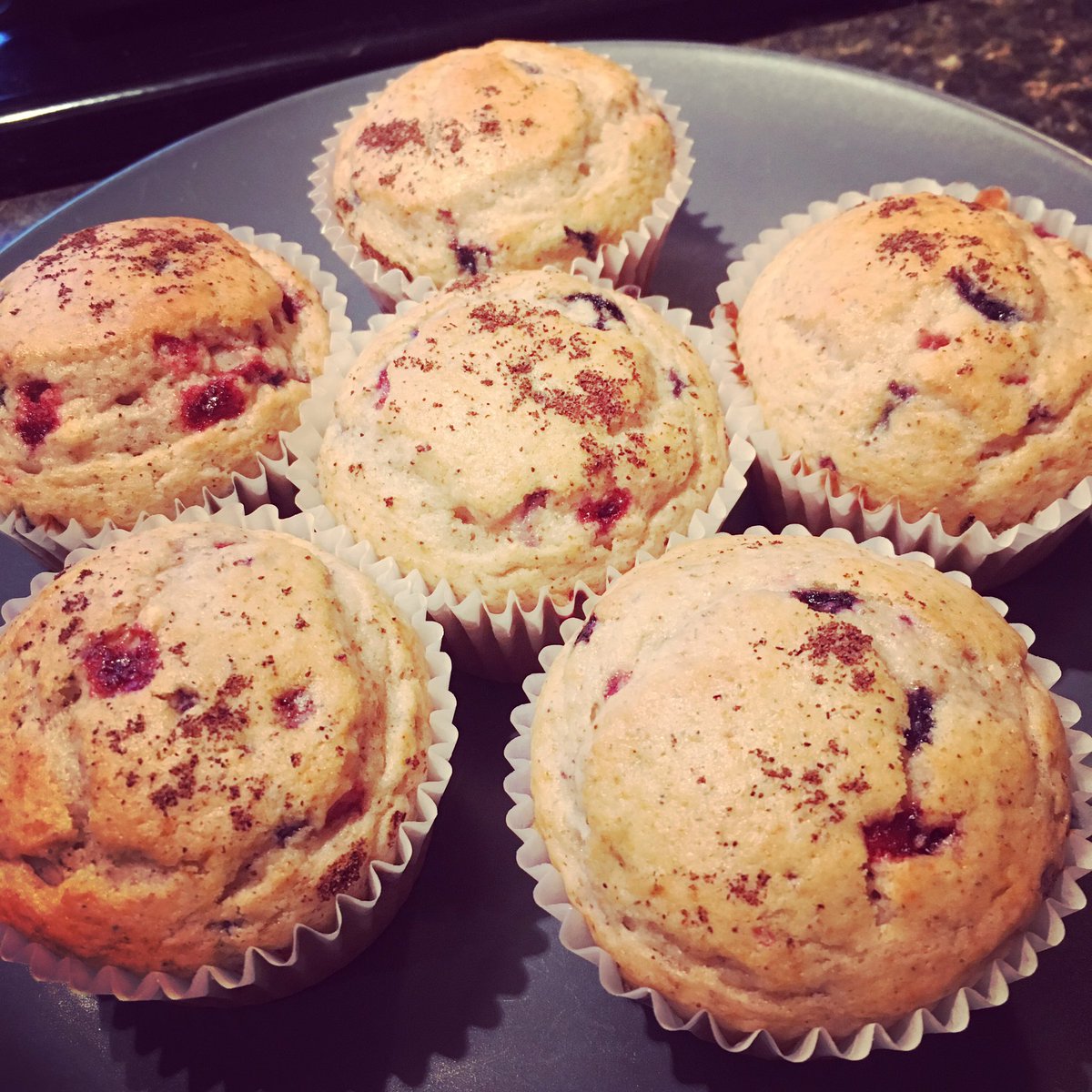 tomwiener's tweet image. Made some berry, clove, and orange zest muffins 🍞🍓#baking #muffinman
