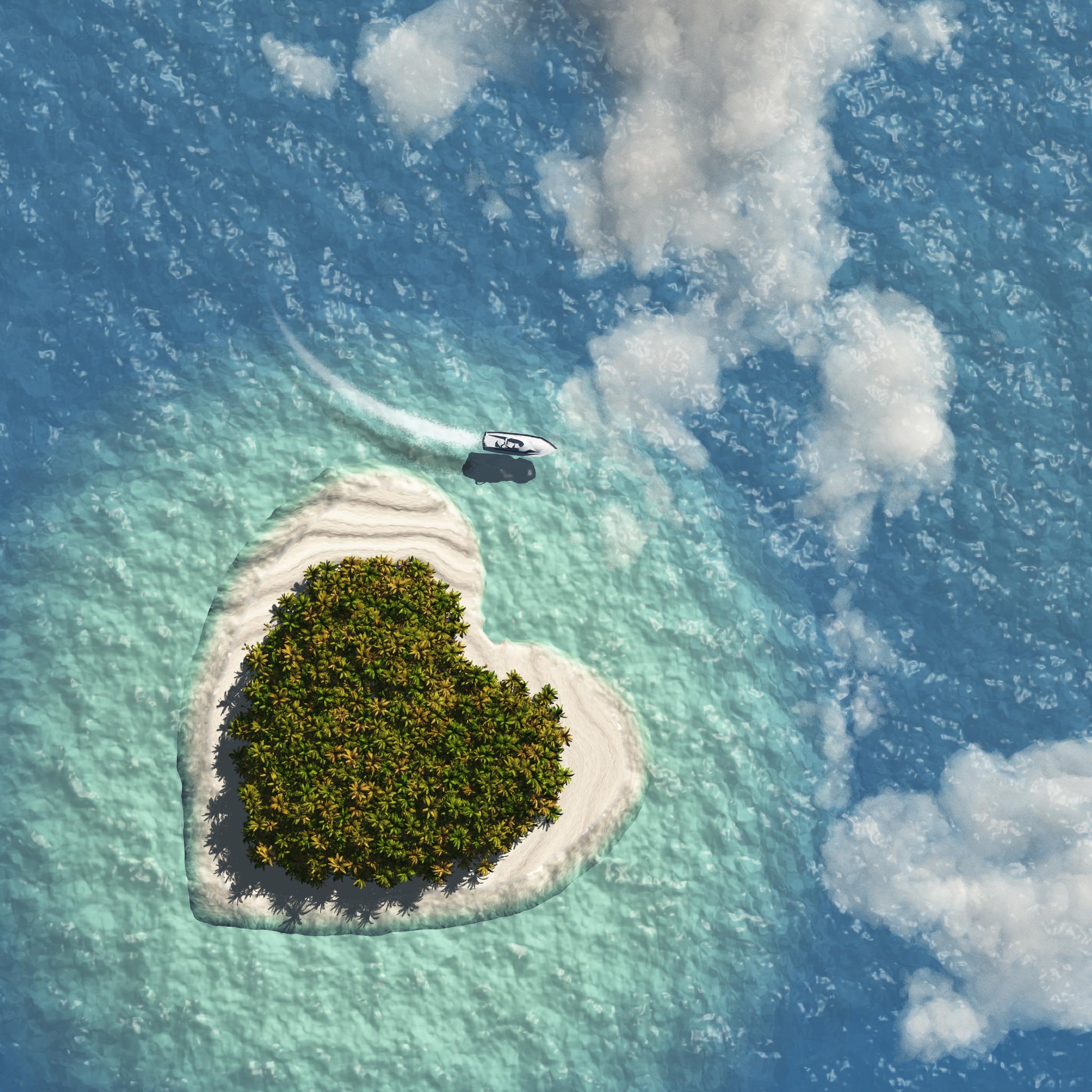 Райский остров сердцем