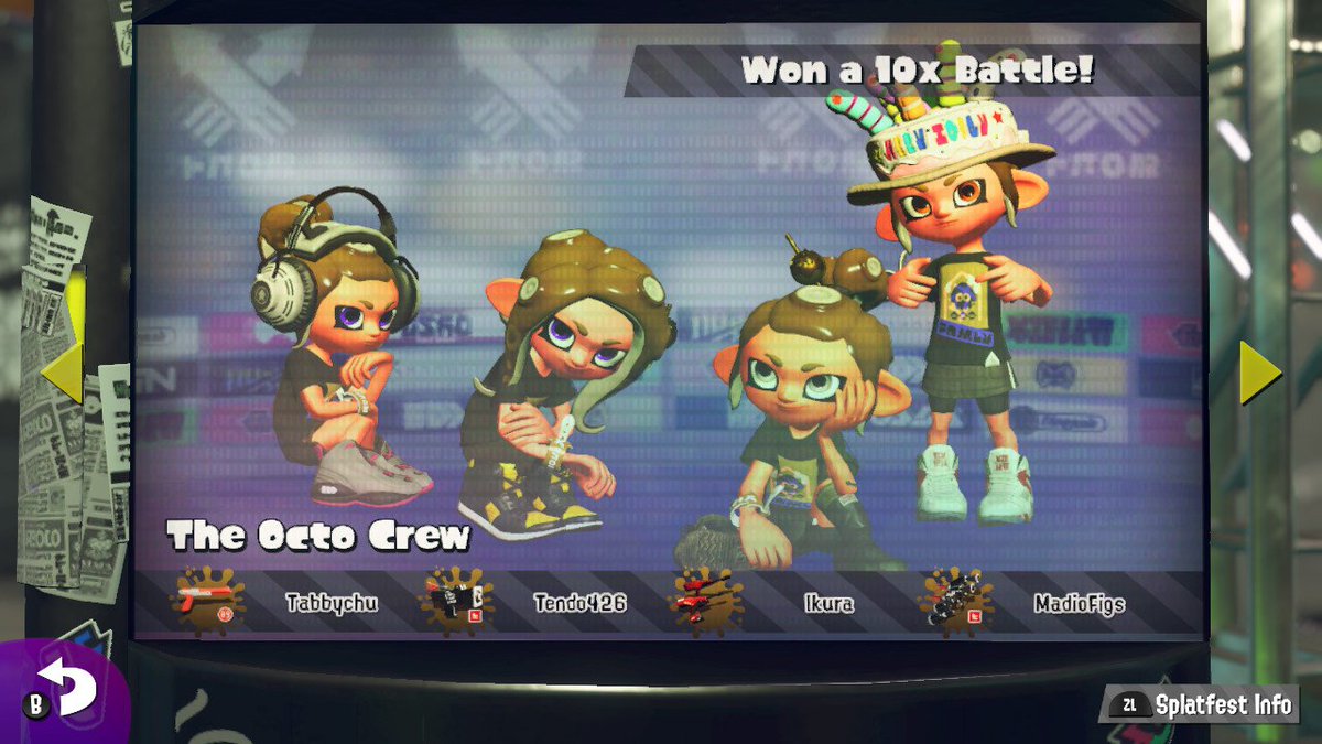 Carbink's tweet image. R I S E . #TeamFam #Splatoon2 #NintendoSwitch