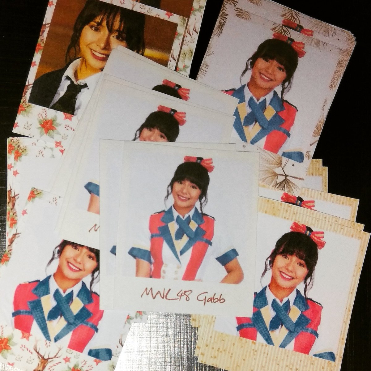 MayoonaLim's tweet photo. 50% production of Gabb's fanmade pfc items that I will be give on next HSE. 

#mnl48 #gabb #unigabb #pfc #pagibigfortunecookie #mininotebook #minicalendar #notebook #calendar #polaroids https://t.co/ij50rRarCt