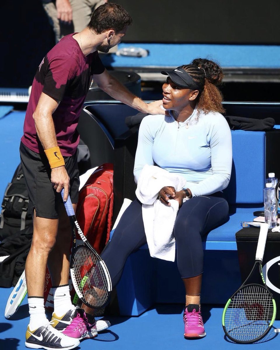 Fun Sunday hit with <a href="/serenawilliams/">Serena Williams</a> yesterday.

One week to go! #AusOpen
