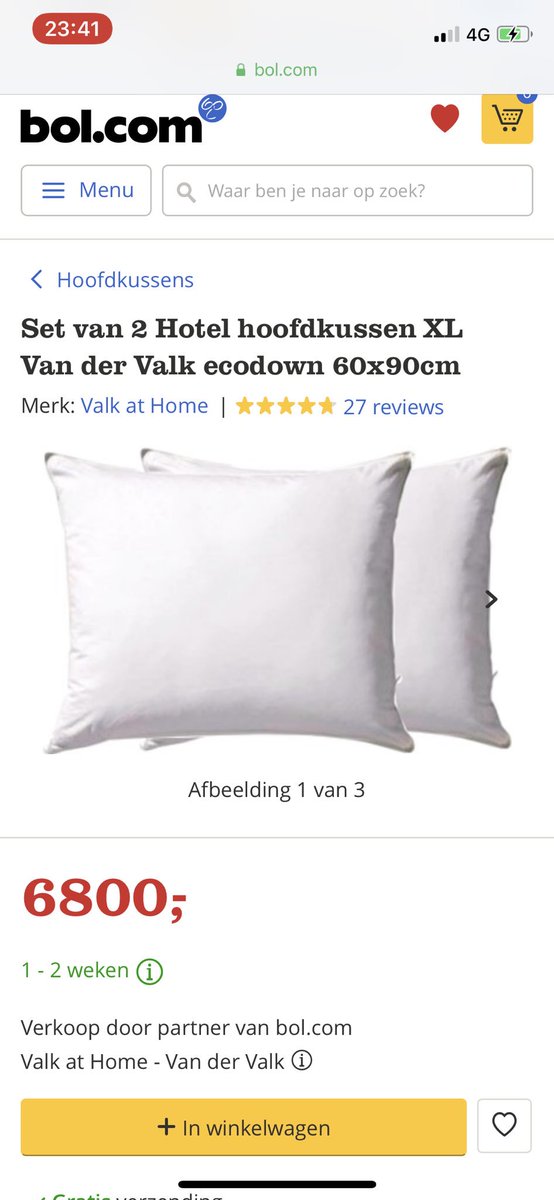 Hey beste mensen van <a href="/bol_com/">bol</a> ik krijg bijna slapeloze nachten van jullie aanbieding vandaag...