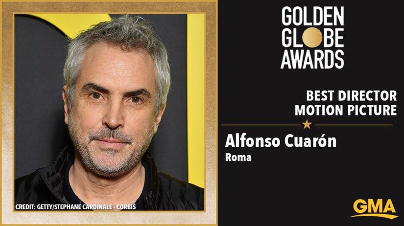 TheRepZone's tweet photo. @alfonsocuaron wins Best Director, Motion Picture for @ROMACuaron #GoldenGlobes⁠ ⁠ #ROMACuarón #GMA #therepzone https://t.co/DZB1uKk7YZ